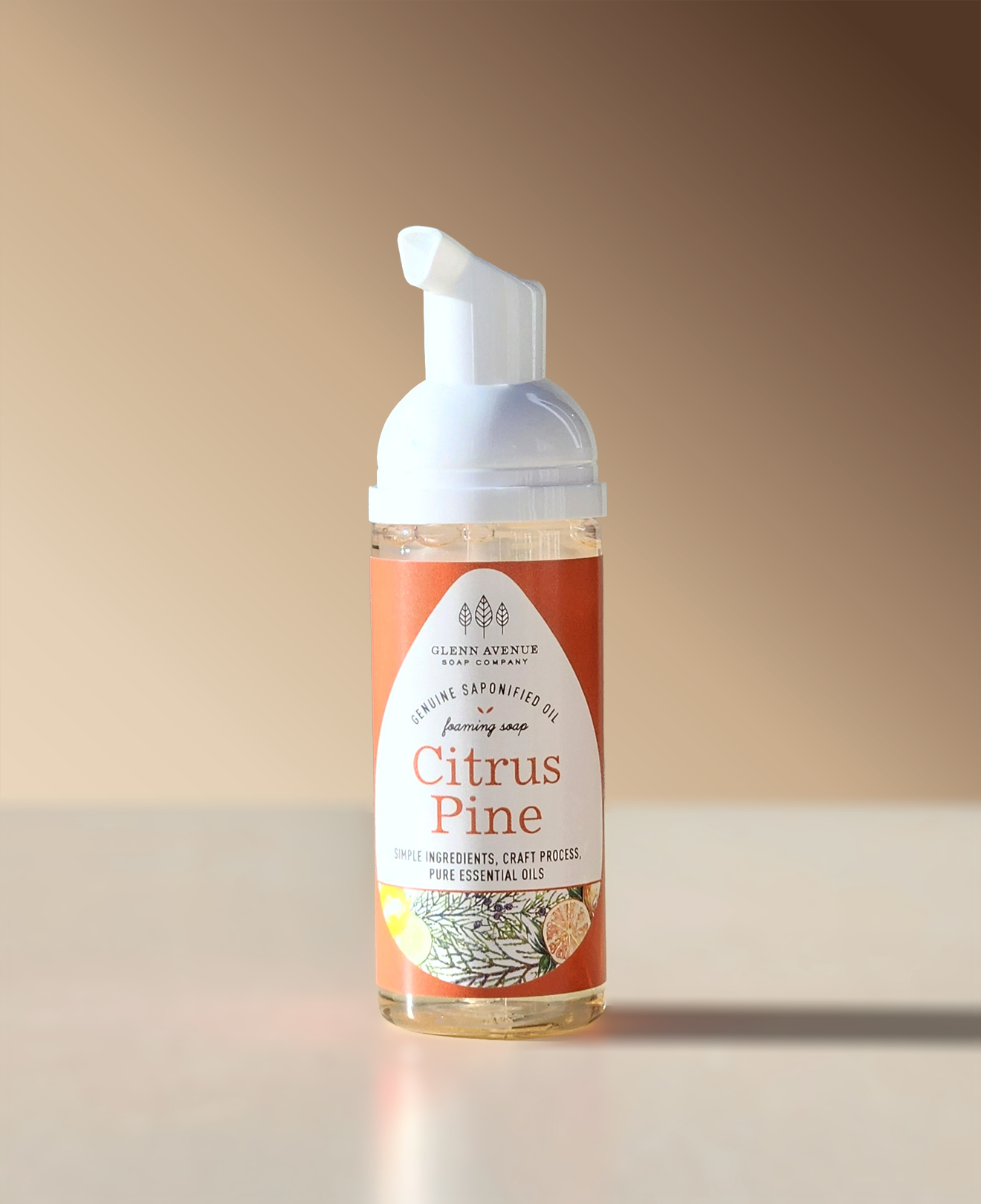 Citrus Pine Foaming Hand Soap - 1.7oz Travel-Sized Mini Foamer