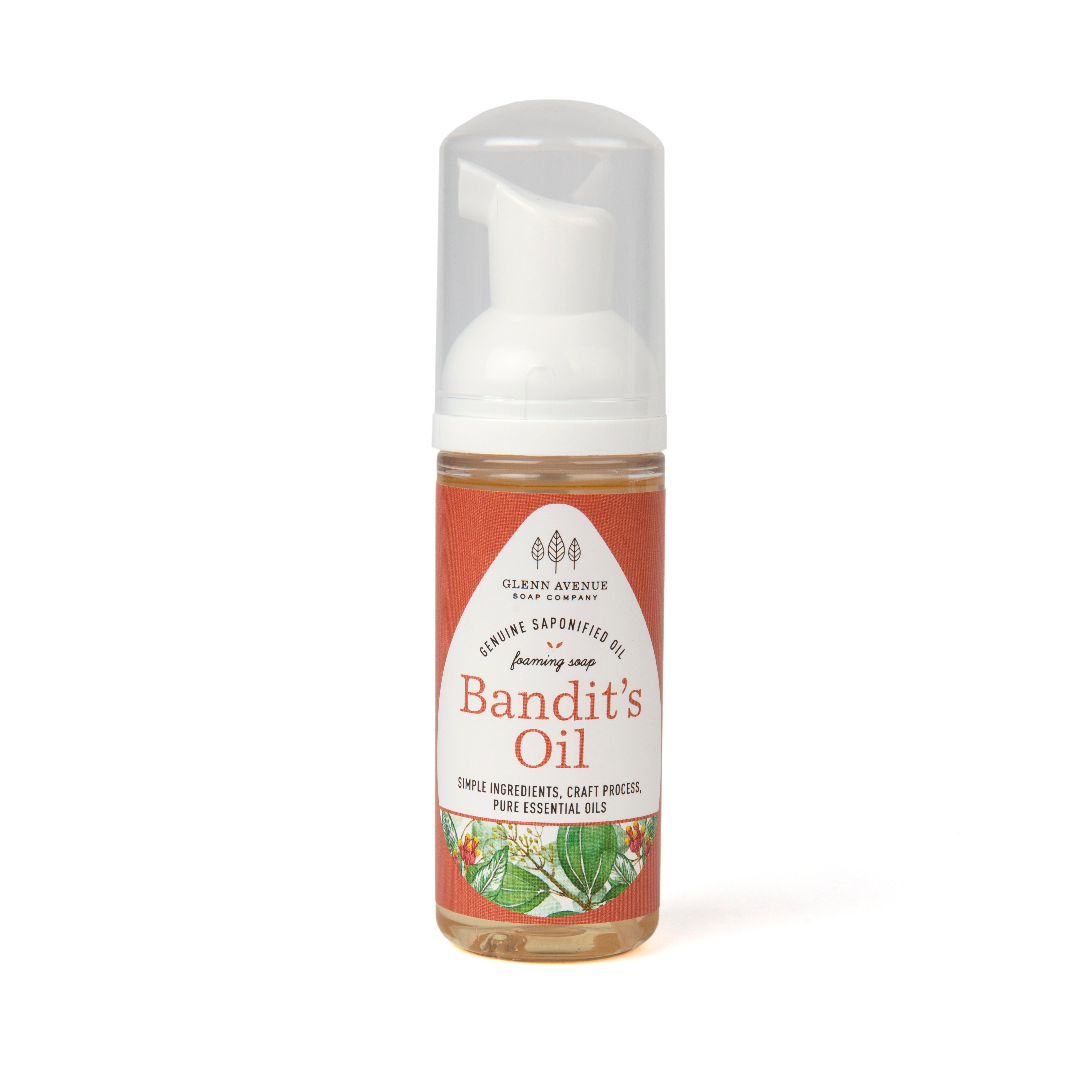 Bandit's Oil Foaming Hand Soap - 1.7oz Travel-Sized Mini Foamer