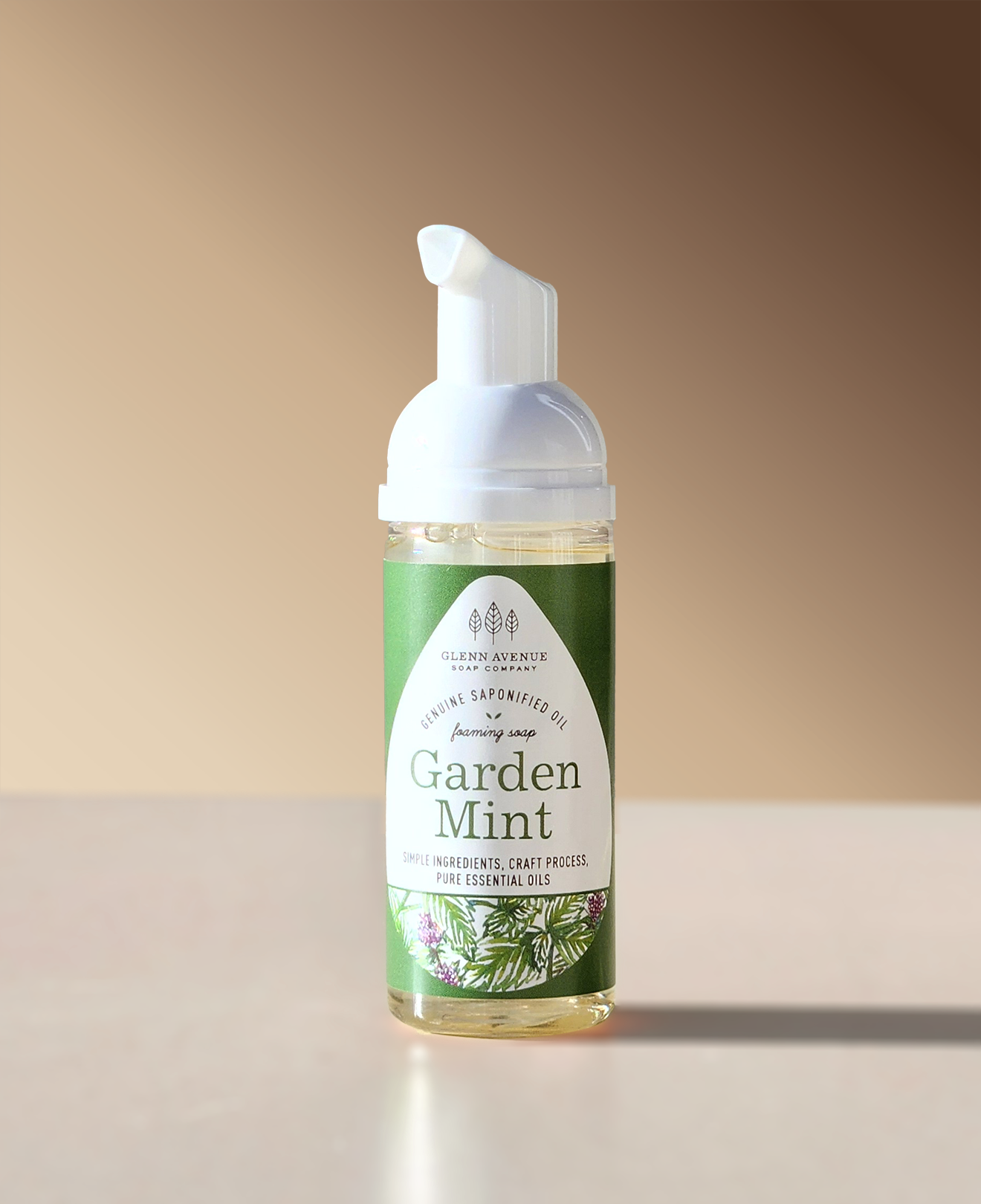 Garden Mint Foaming Hand Soap - 1.7oz Travel-Sized Mini Foamer