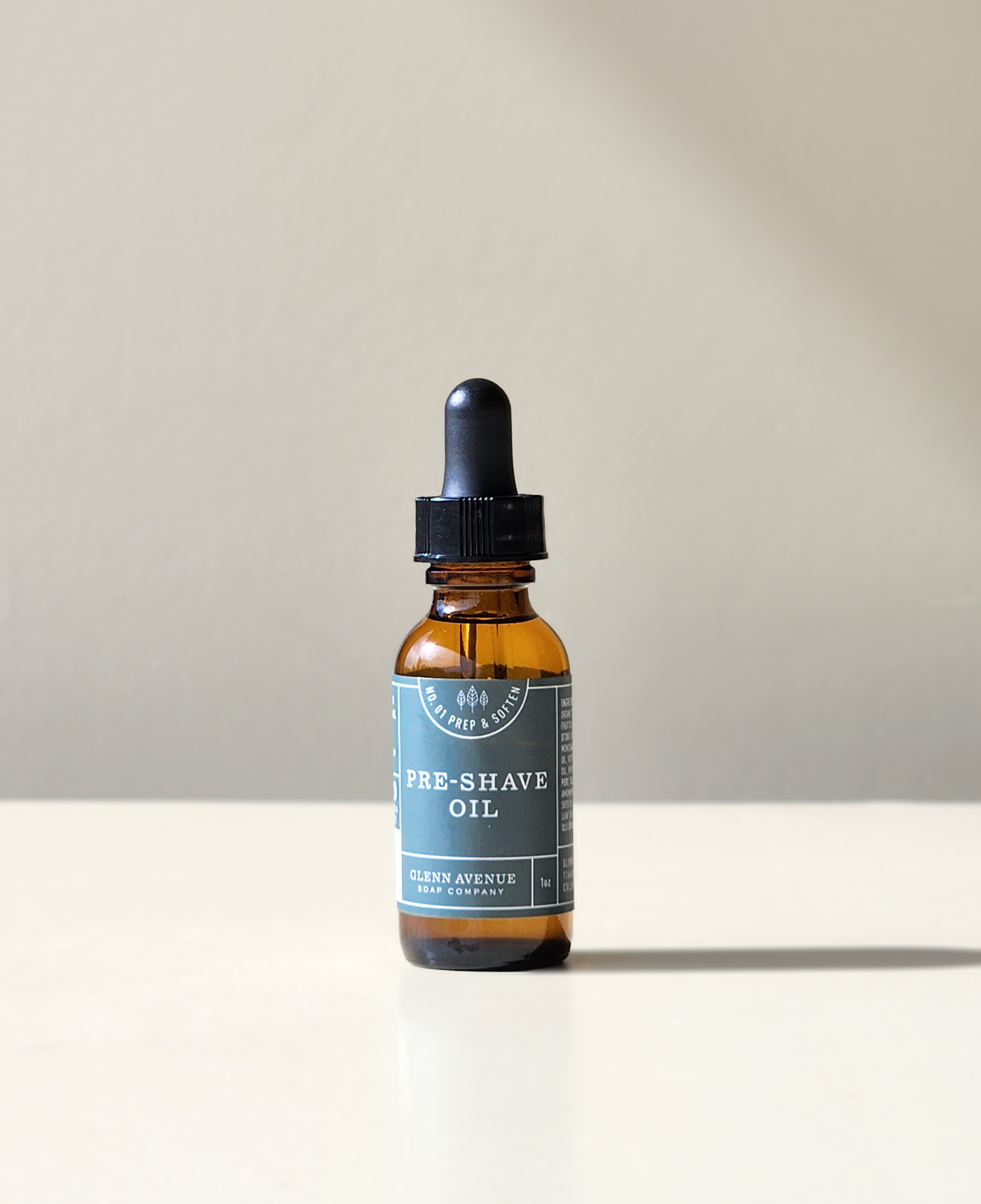 Pre-Shave Oil - Natural - Organic Olive - Glenn Avenue Soap, Ohio