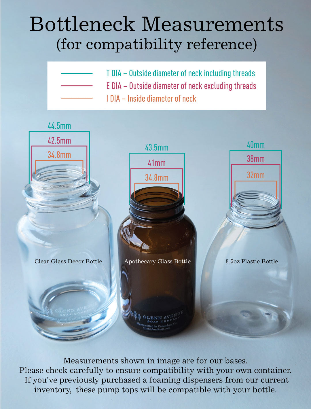 Pump Top Only (For Glass Decor Foaming Soap Dispensers)