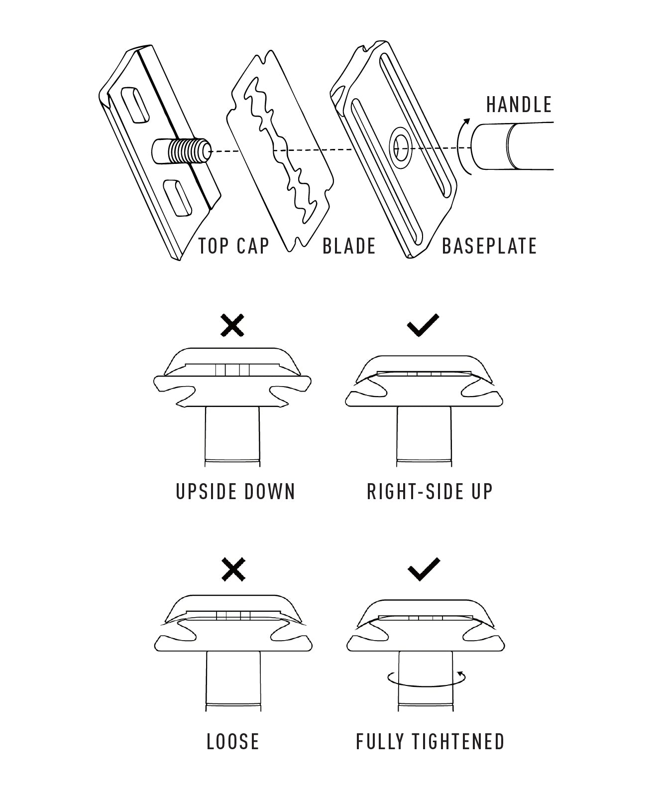 Henson Premium 3-Piece Safety Razors