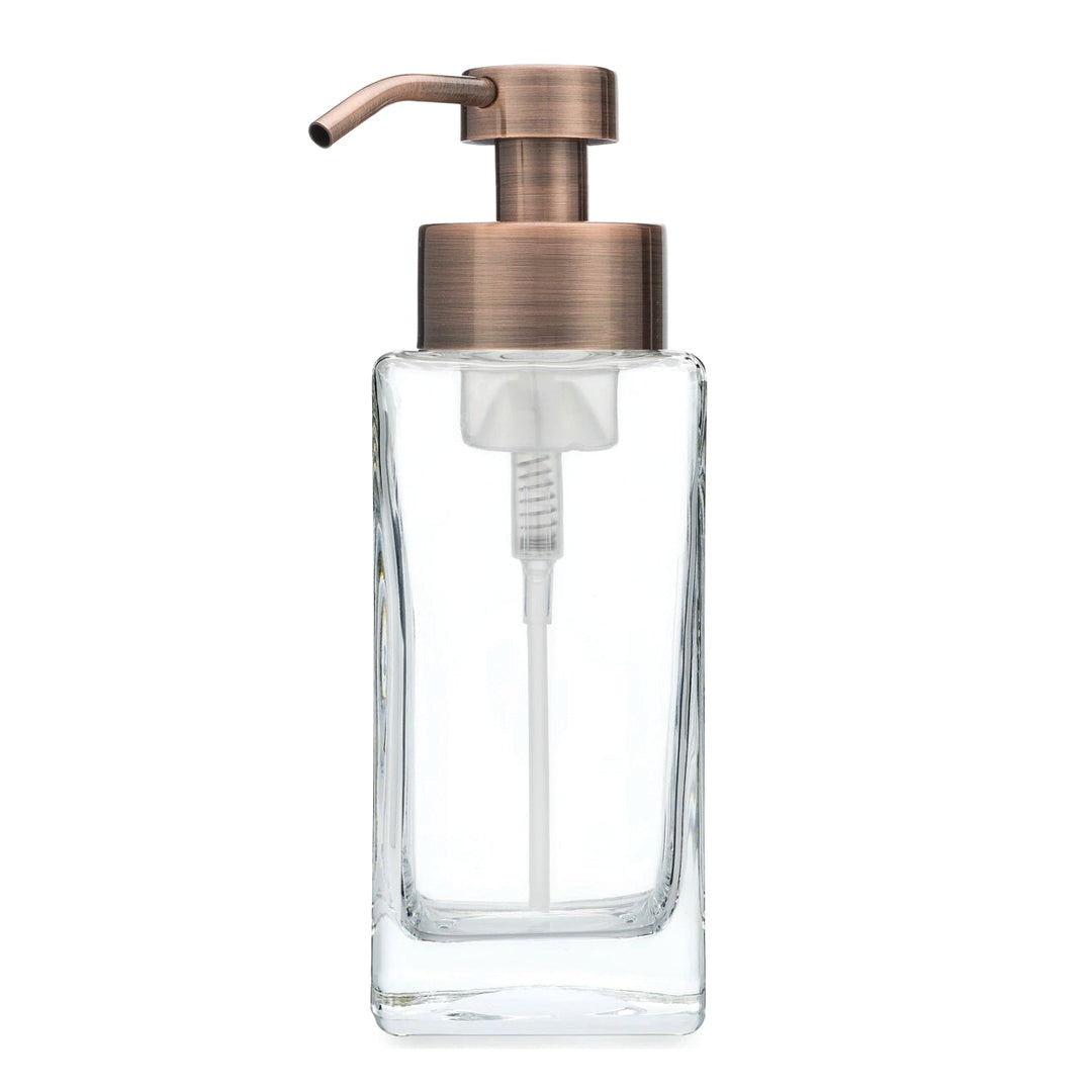 Square Glass Foaming Soap Dispenser