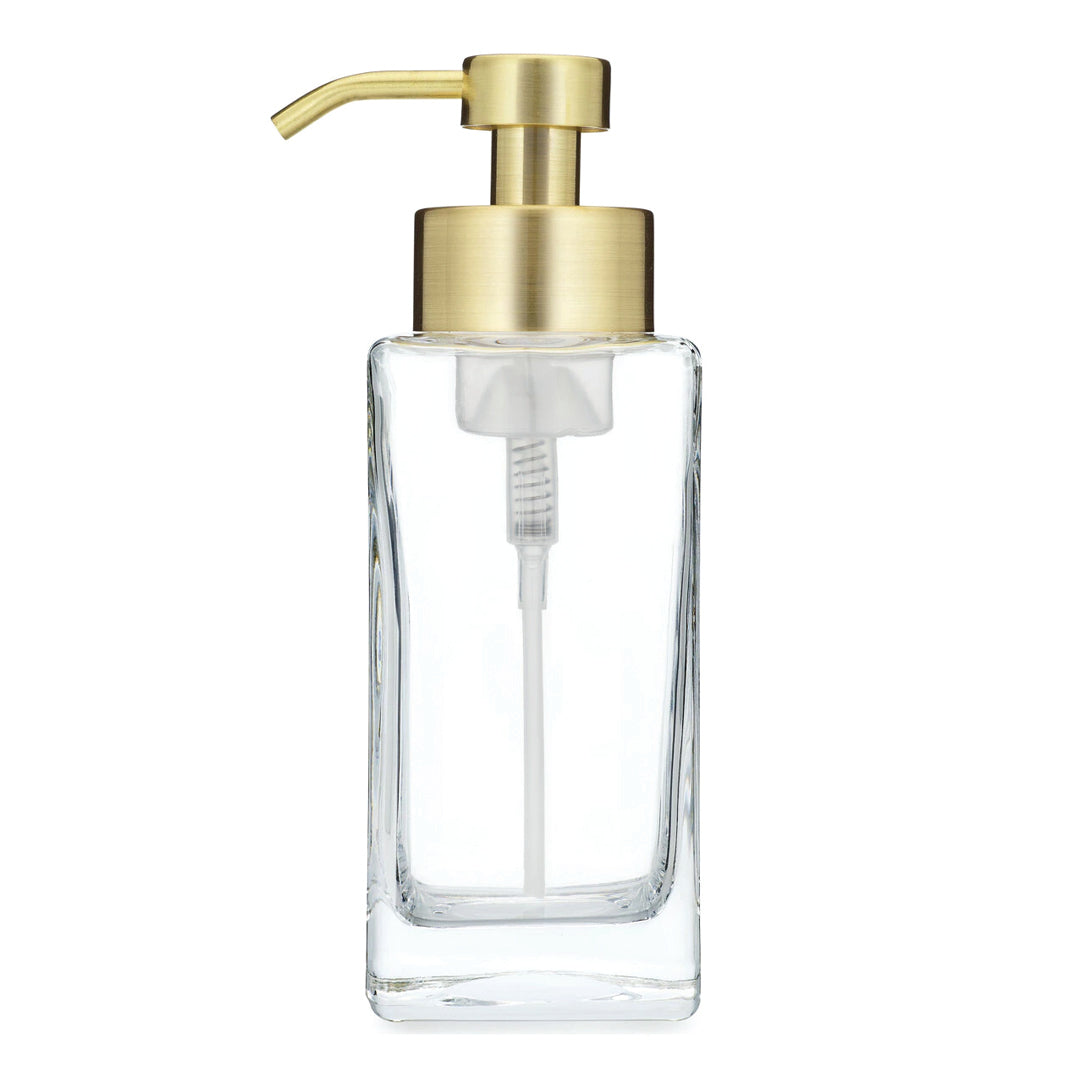 Square Glass Foaming Soap Dispenser