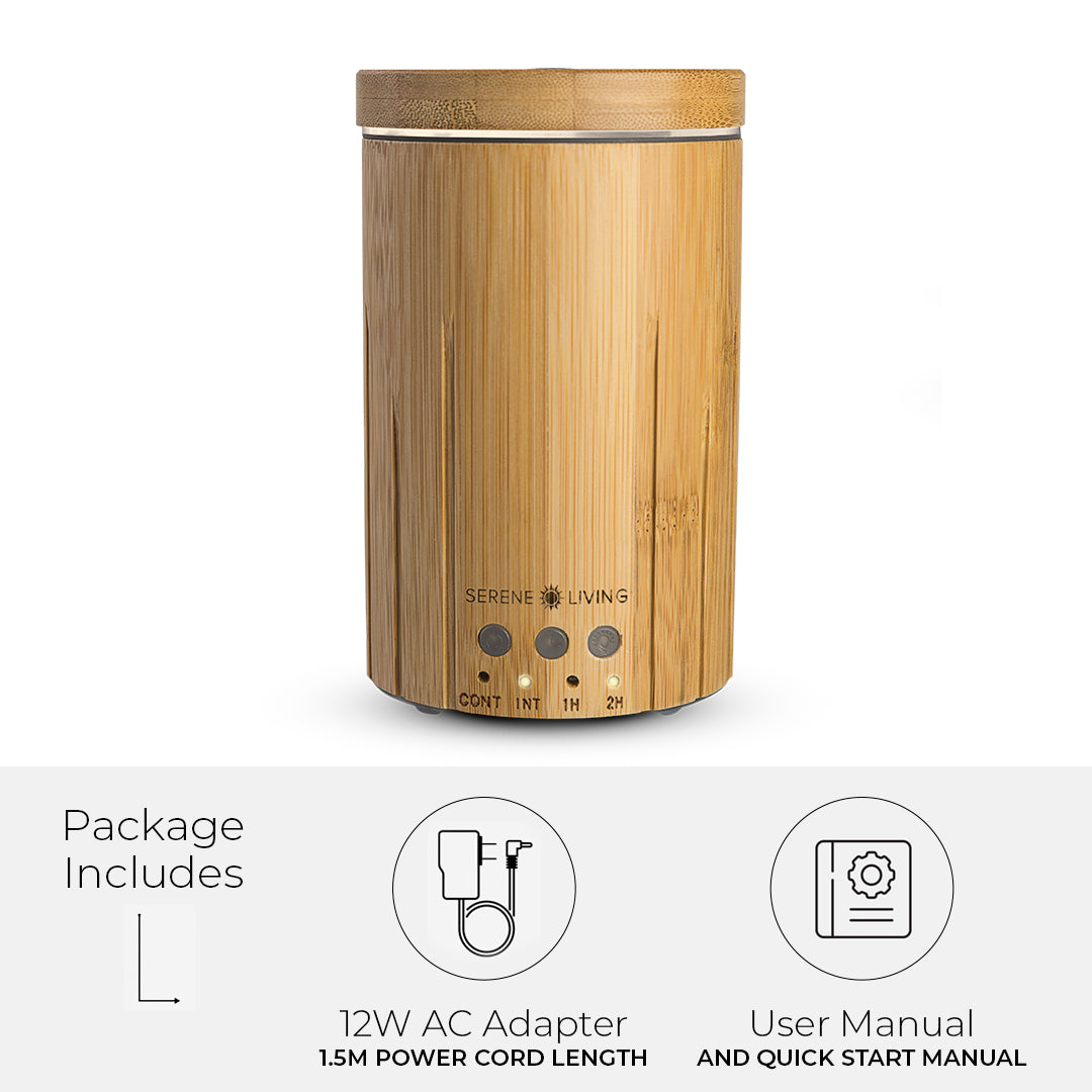 Bamboo Ultrasonic Essential Oil Diffuser