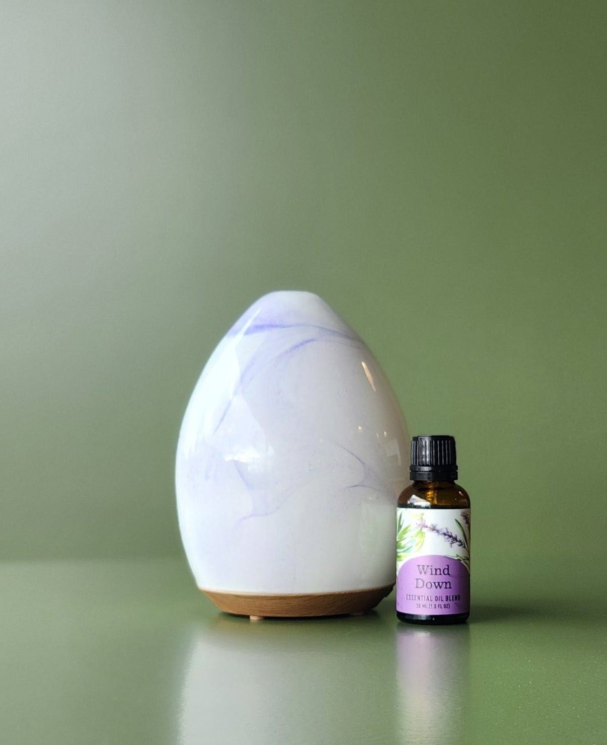 Glass Swirl USB Ultrasonic Essential Oil Diffuser