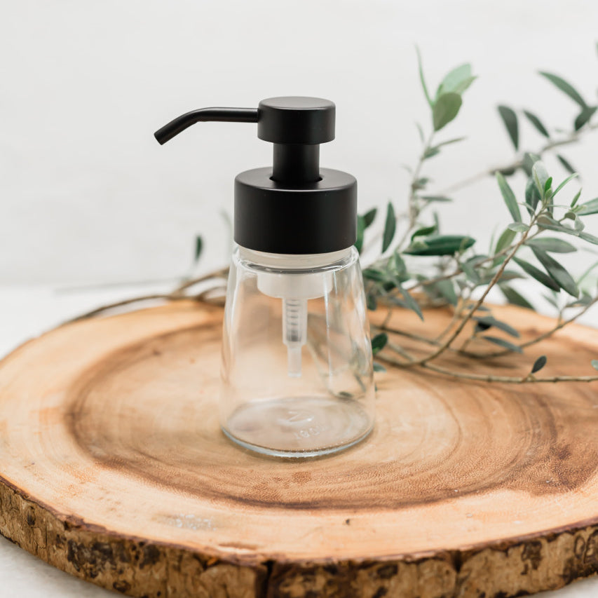 Small Glass Foaming Soap Dispenser
