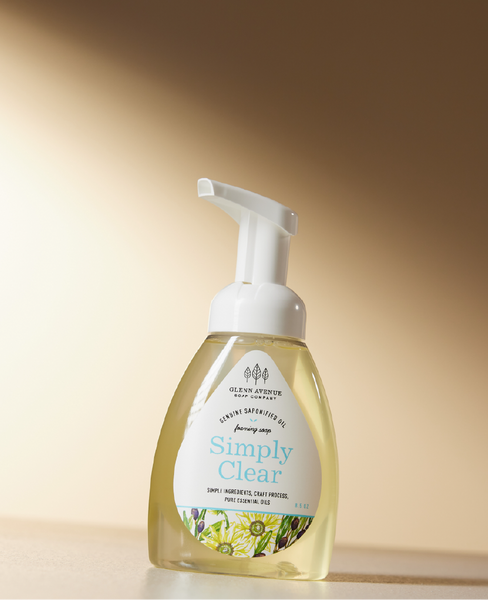 Simply Clear Fragrance Free Foaming Hand Soap | Glenn Avenue Soap