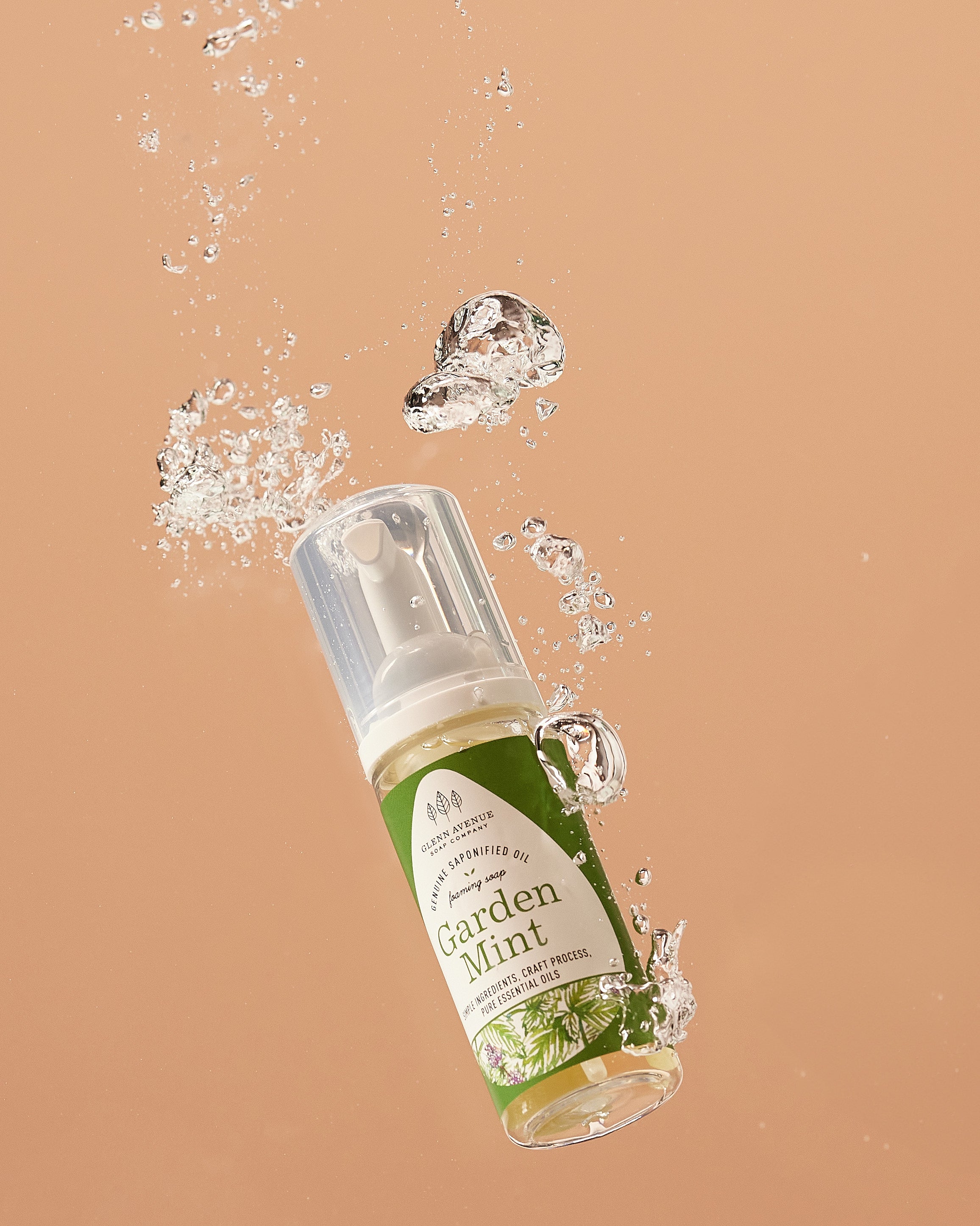 Garden Mint Foaming Hand Soap - 1.7oz Travel-Sized Mini Foamer