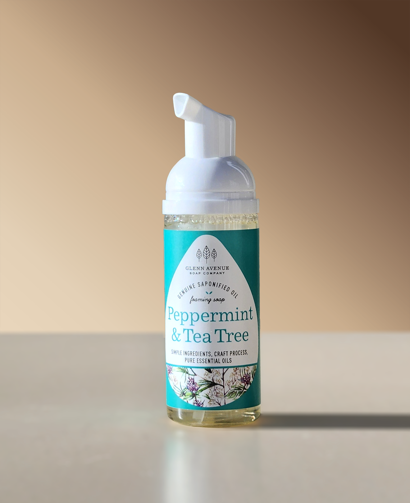 Peppermint & Tea Tree Foaming Hand Soap - 1.7oz Travel-Sized Mini Foamer