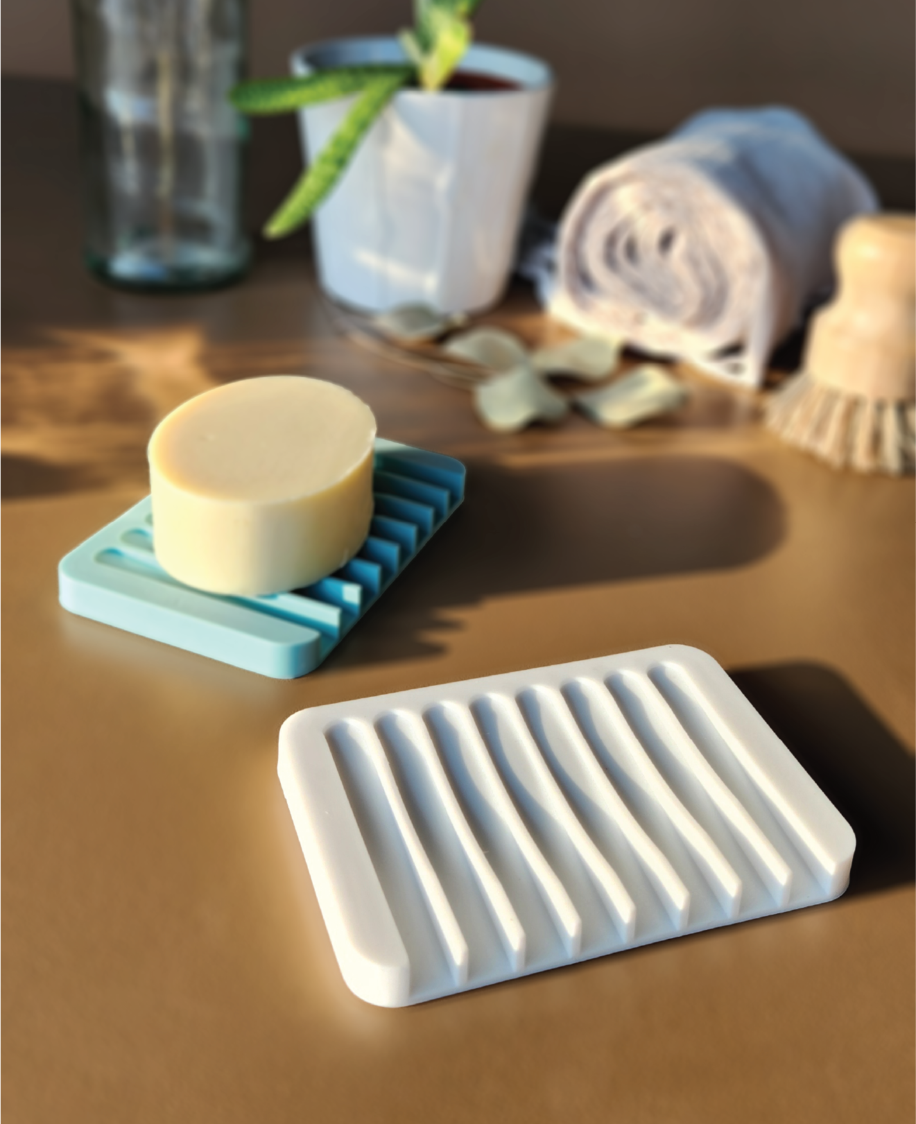 Silicone Self-Draining Soap Dish