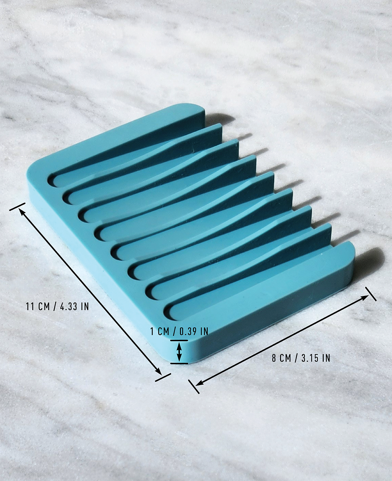 Silicone Self-Draining Soap Dish
