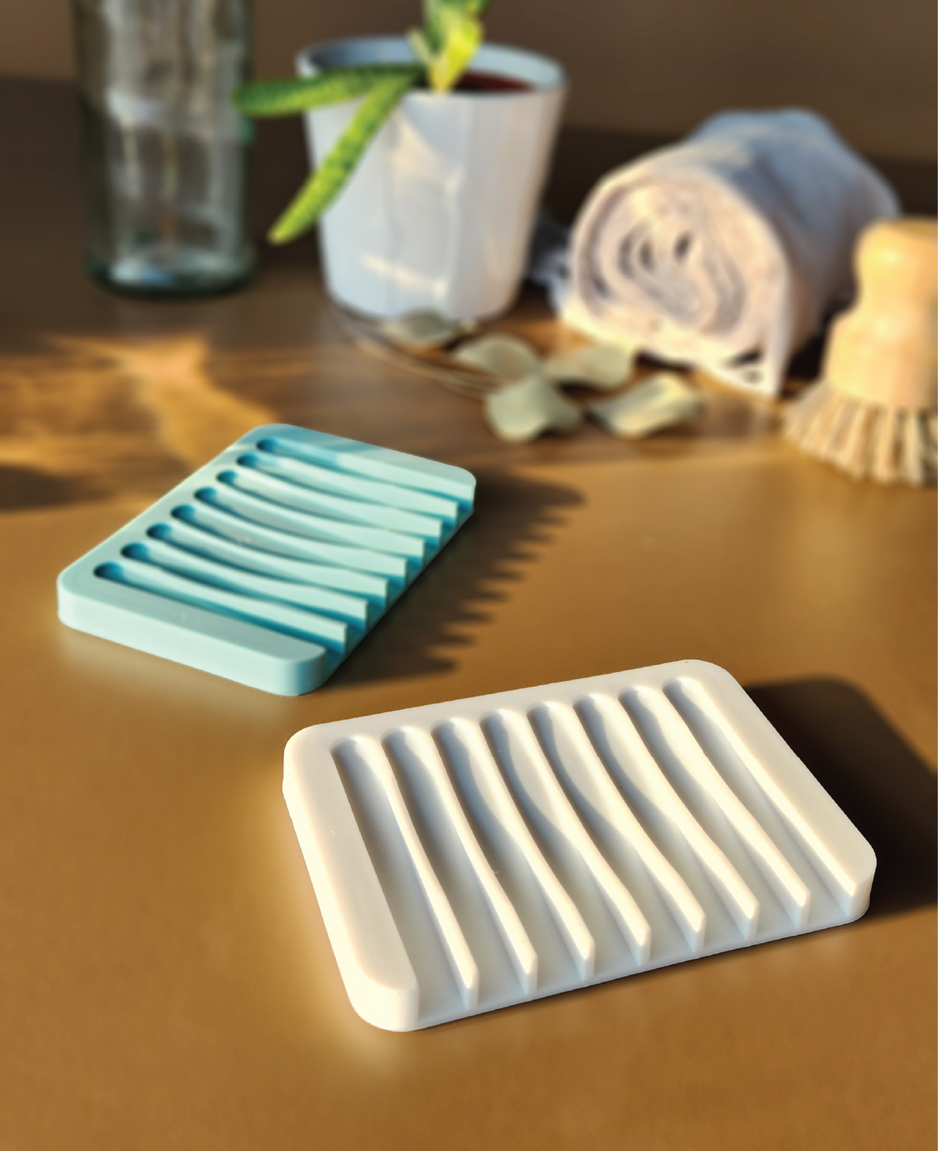 Silicone Self-Draining Soap Dish