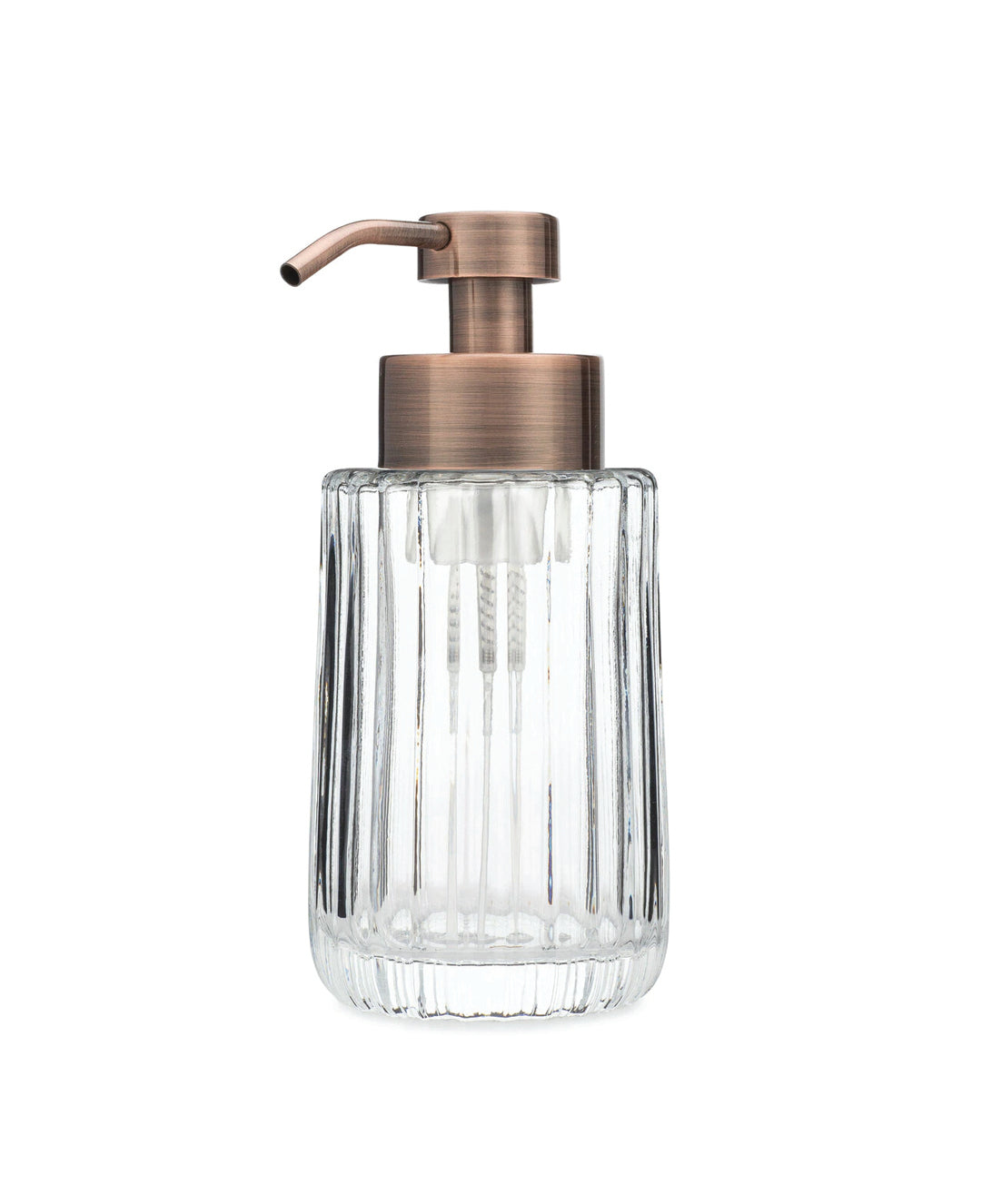 Fluted Glass Foaming Soap Dispenser