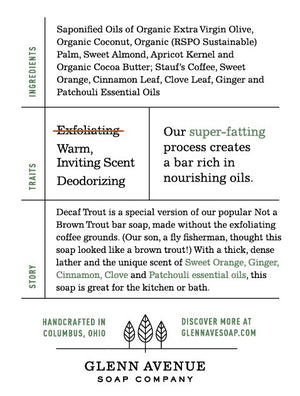Decaf Trout Bar Soap