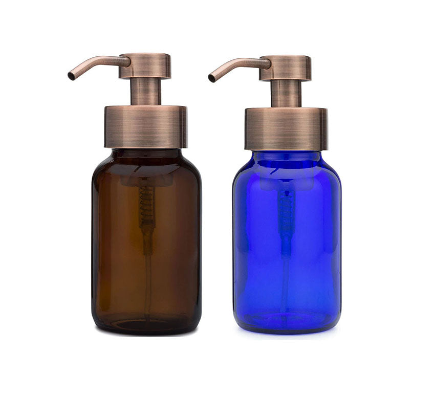 Fluted Glass Foaming Soap Dispenser - Glenn Avenue Soap Company