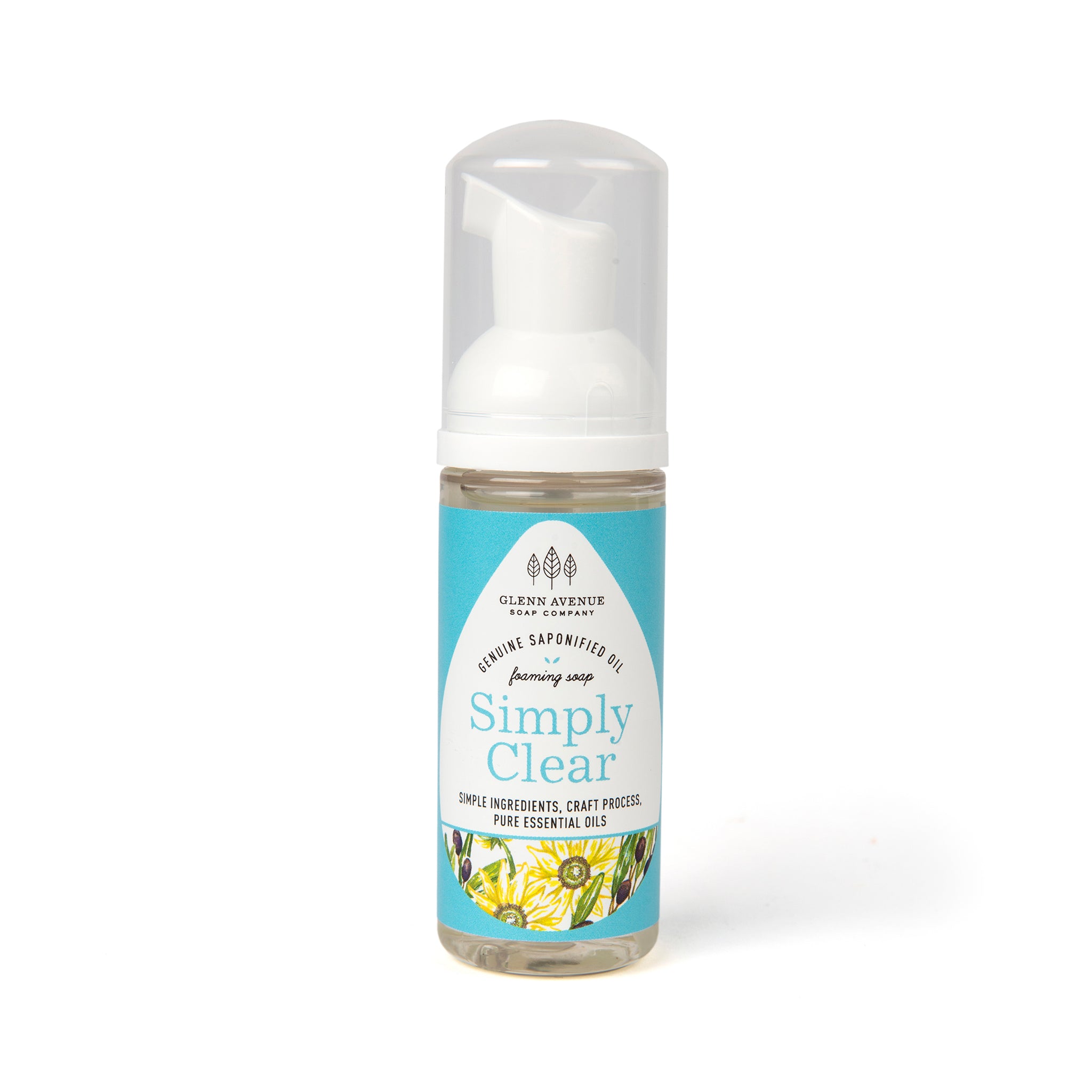 Simply Clear Fragrance Free Foaming Hand Soap - 1.7oz Travel-Sized Mini Foamer
