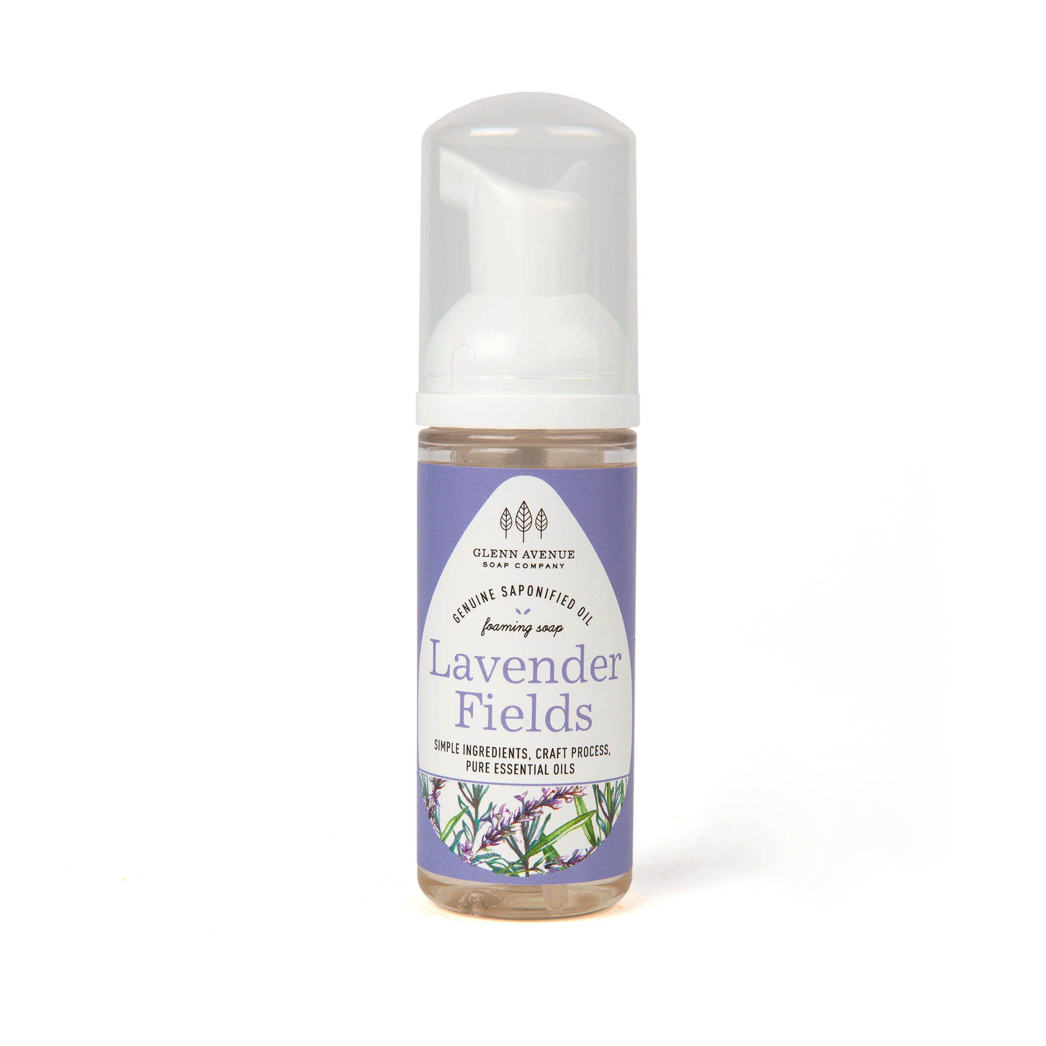 Lavender Fields Foaming Hand Soap - 1.7oz Travel-Sized Mini Foamer
