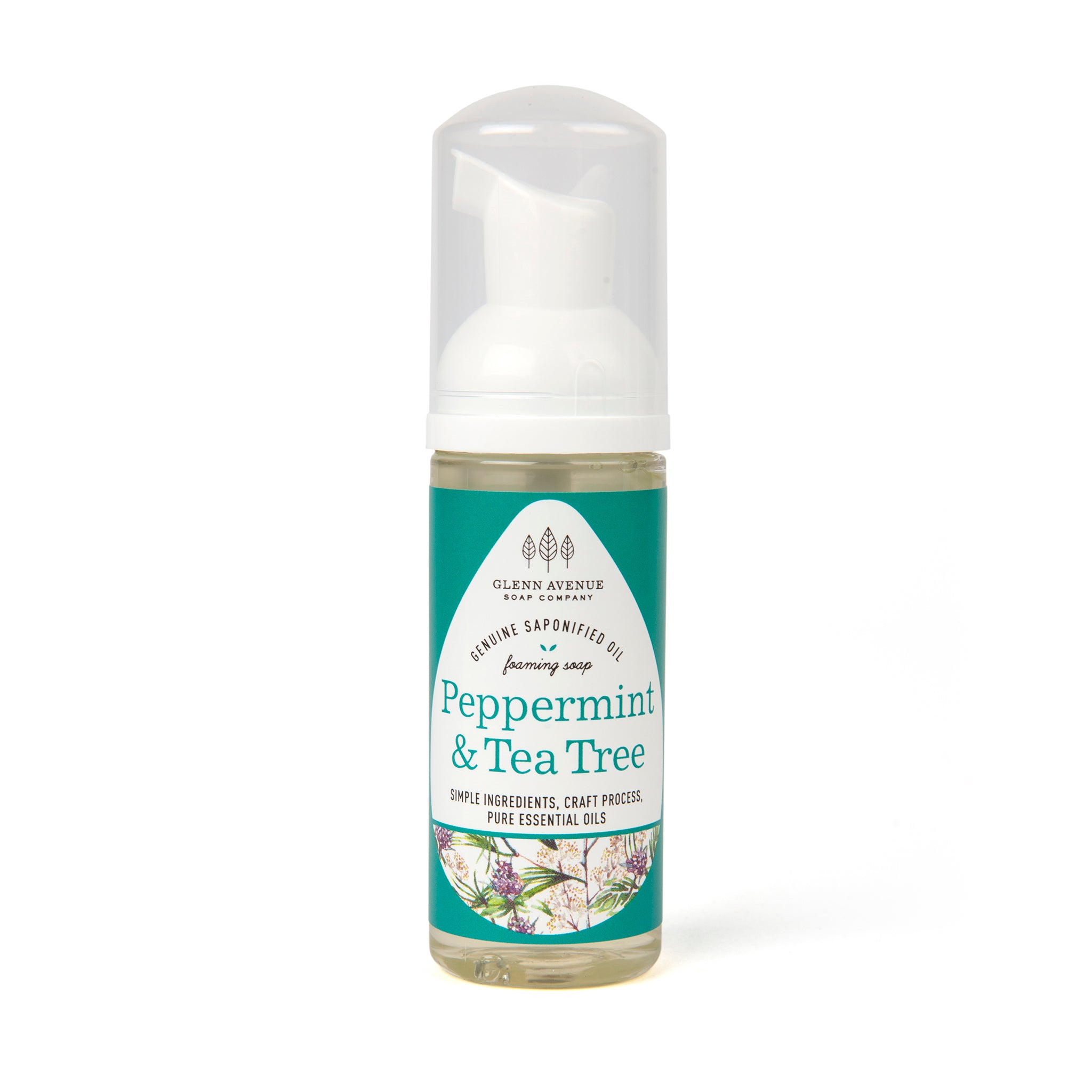 Peppermint & Tea Tree Foaming Hand Soap - 1.7oz Travel-Sized Mini Foamer