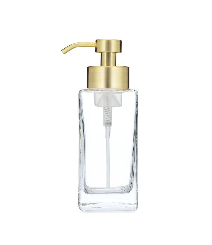 Square Glass Foaming Soap Dispenser