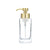 Square Glass Foaming Soap Dispenser