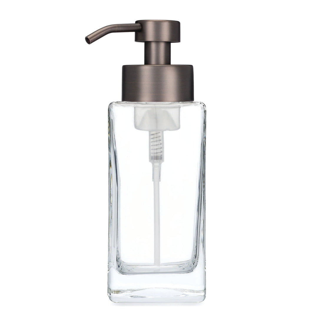 Square Glass Foaming Soap Dispenser