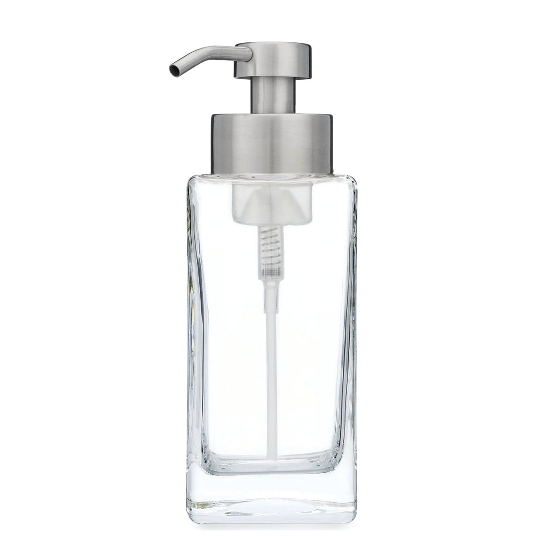 Square Glass Foaming Soap Dispenser