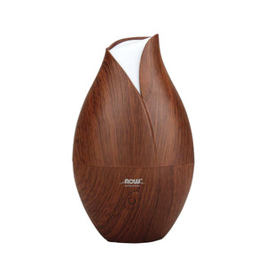Faux Wood Grain Tulip Form Ultrasonic Essential Oil Diffuser
